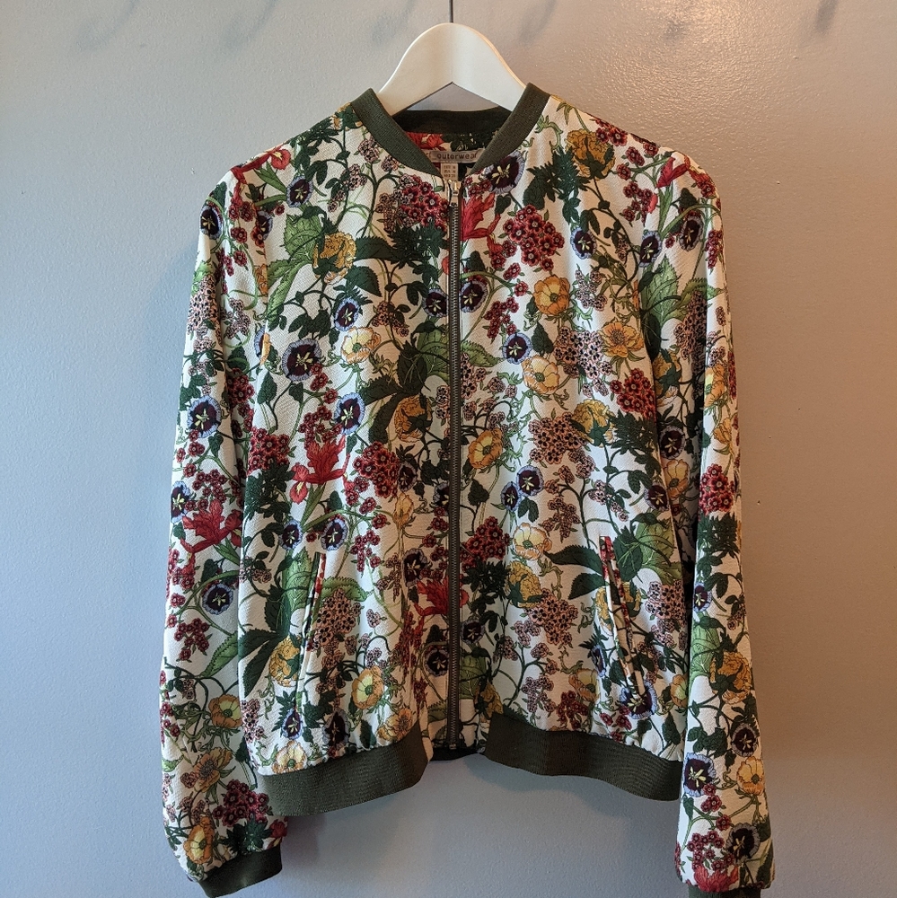 Zara Trafaluc Floral Bomber